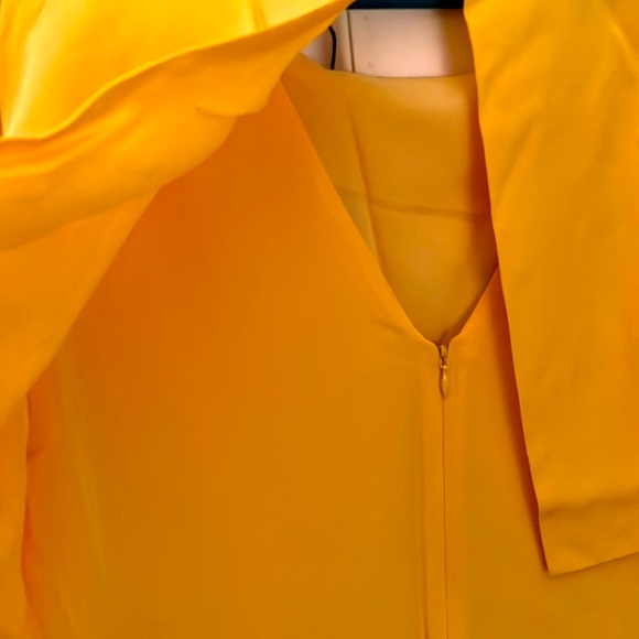 NWT Tibi Yellow Longsleeve 100% Silk Dress - Picture 5 of 13